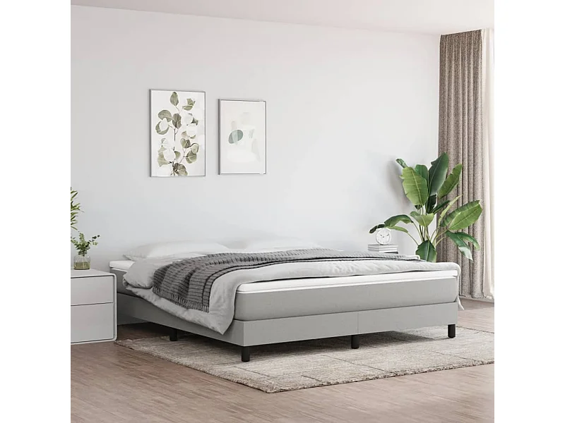 Materasso per letto a molle insacchettate Grigio chiaro 160x200x20 cm