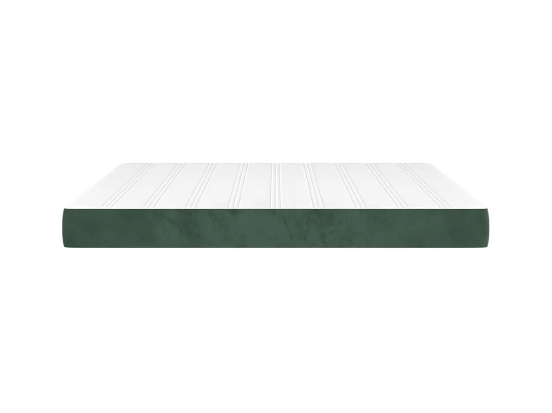 Matelas de lit à ressorts ensachés Vert foncé 180x200x20 cm