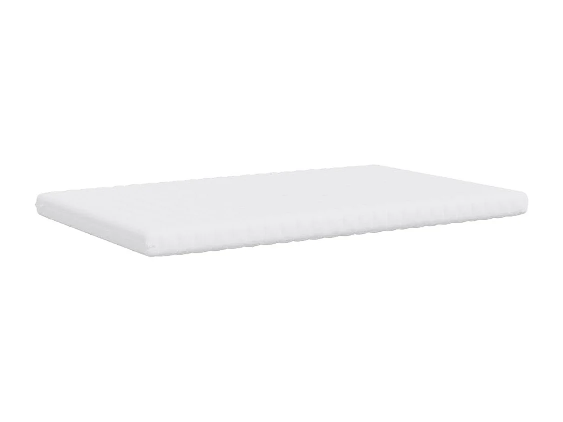 Matelas en mousse blanc 120x210 cm 7 zones dureté 20 ILD