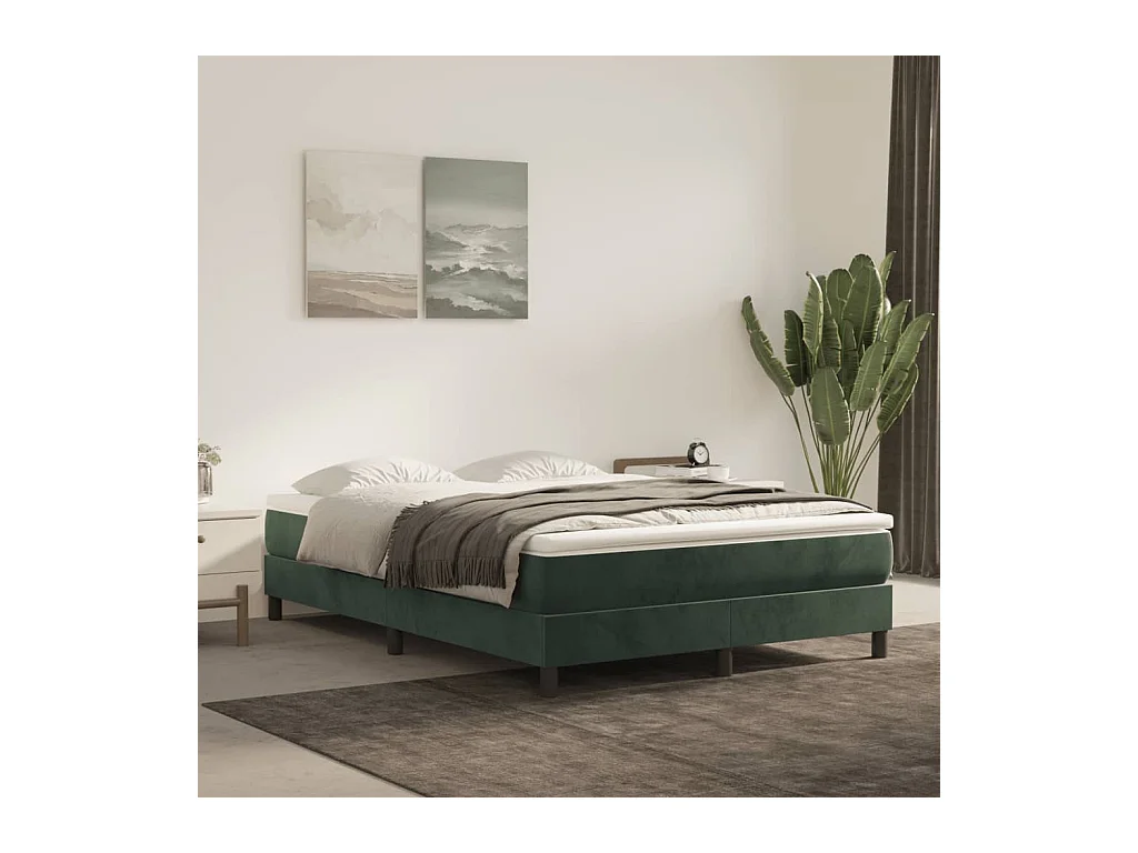 Pocketveringmatras 140x210x20 cm fluweel
