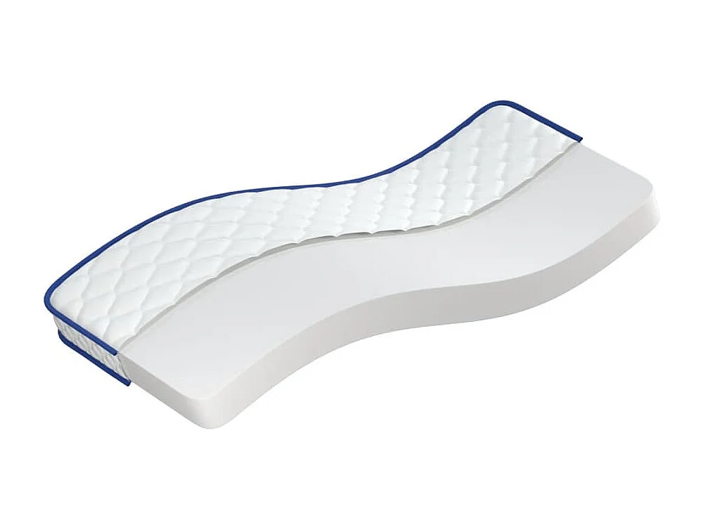 Witte traagschuimmatras 80x200x17 cm