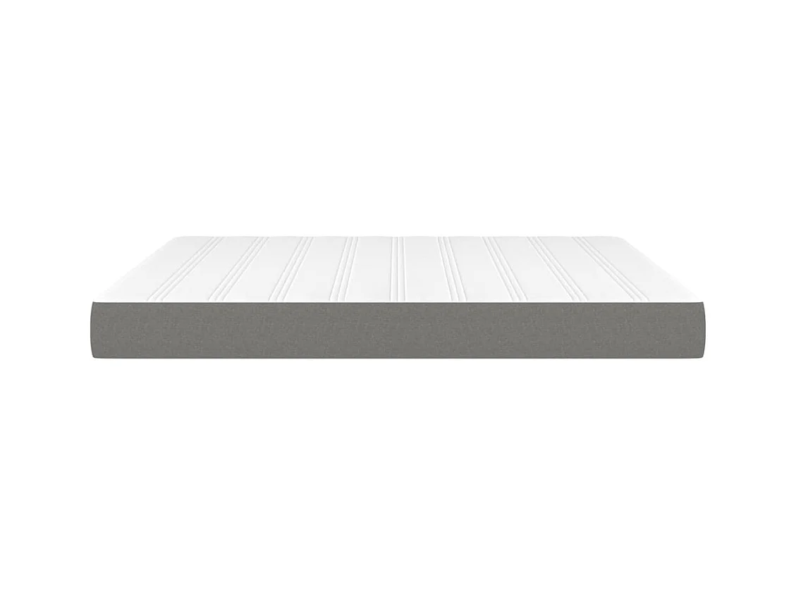 Matelas de lit à ressorts ensachés Gris foncé 180x200x20 cm