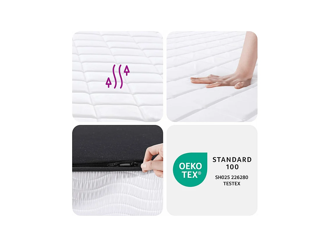Matelas en mousse moyennement doux 140x190 cm