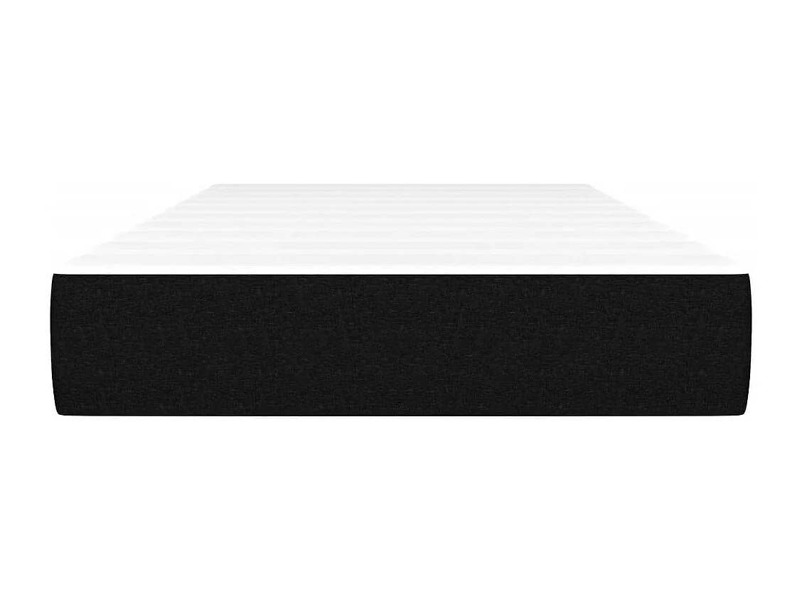 Taschenfederkernmatratze Schwarz 90x190x20 cm Stoff