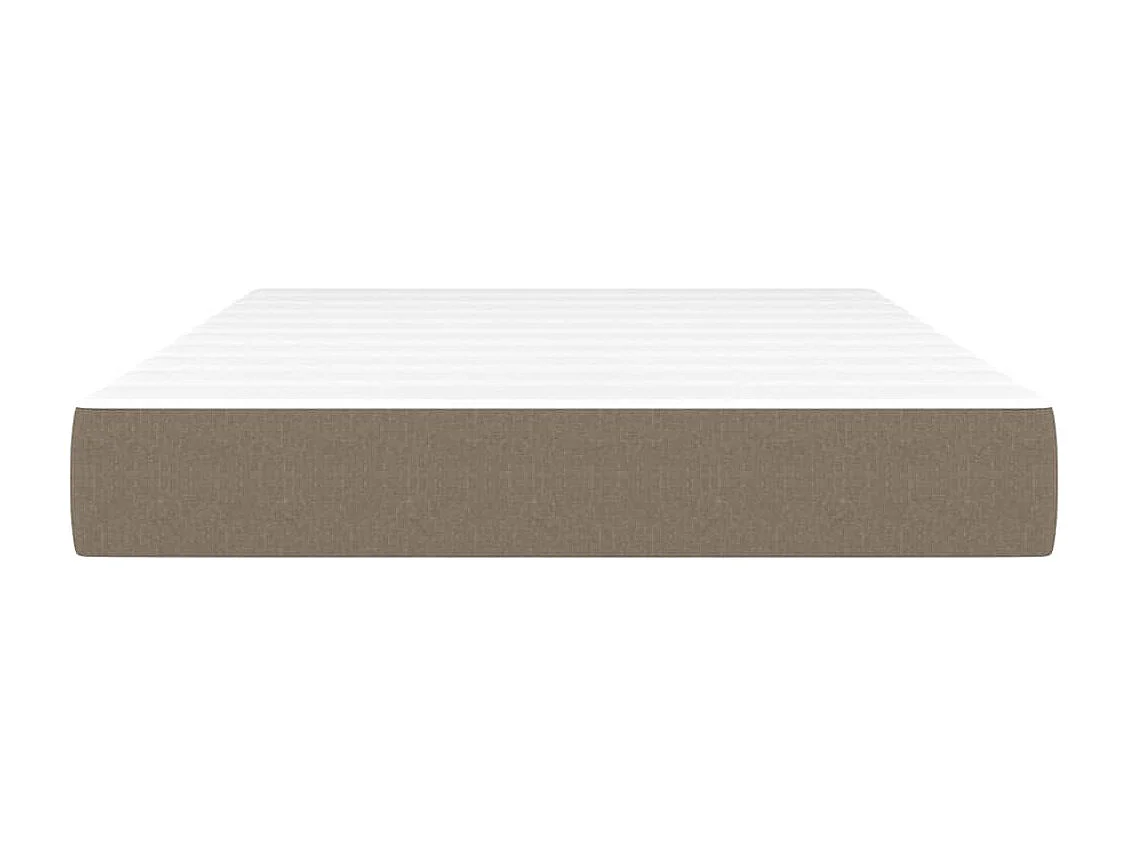 Materasso per letto a molle insacchettate Tortora 120x200x20 cm Tessuto
