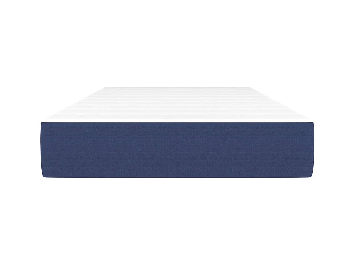 Materasso per letto a molle insacchettate Blu 90x200x20 cm Tessuto