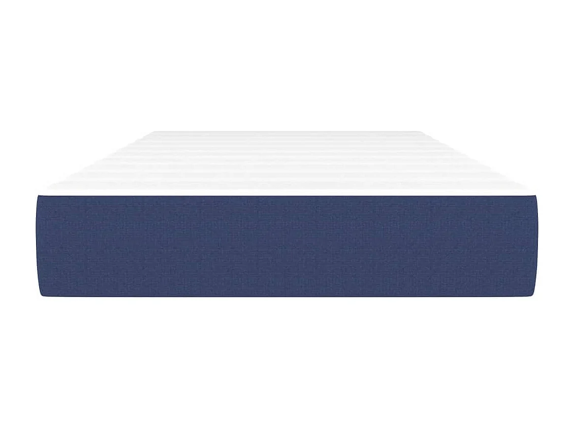 Matelas de lit à ressorts ensachés Bleu 90x200x20 cm Tissu