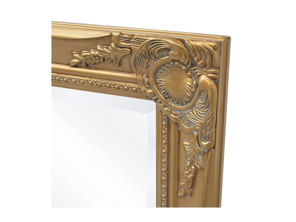 Espejo de pared estilo barroco dorado 100x50 cm