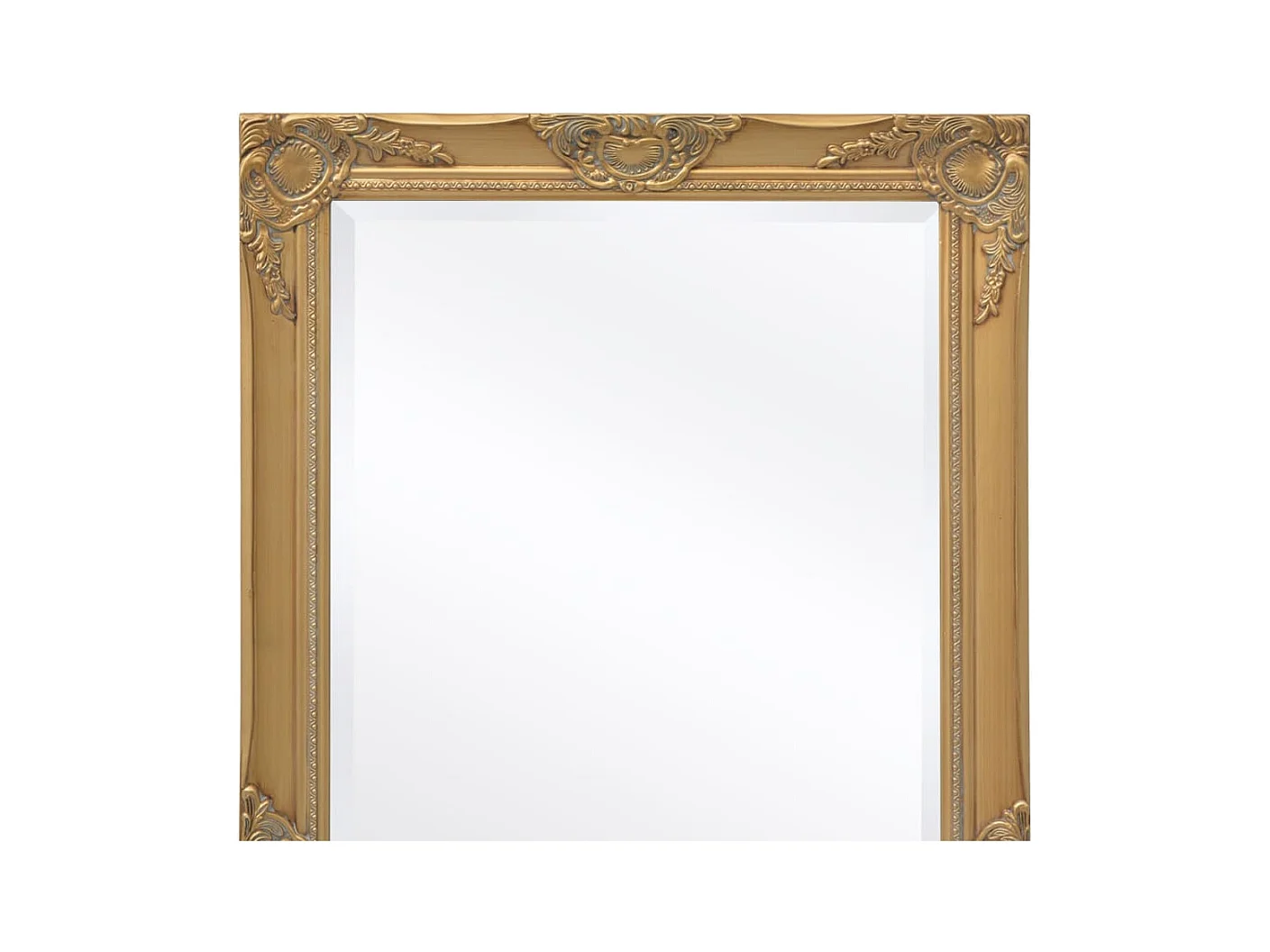 Espejo de pared estilo barroco dorado 100x50 cm