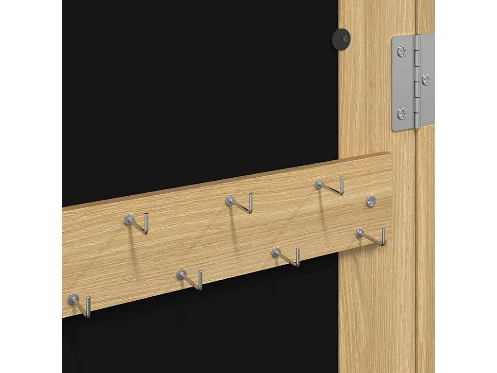 Armoire à bijoux avec miroir murale 30x8,5x90 cm