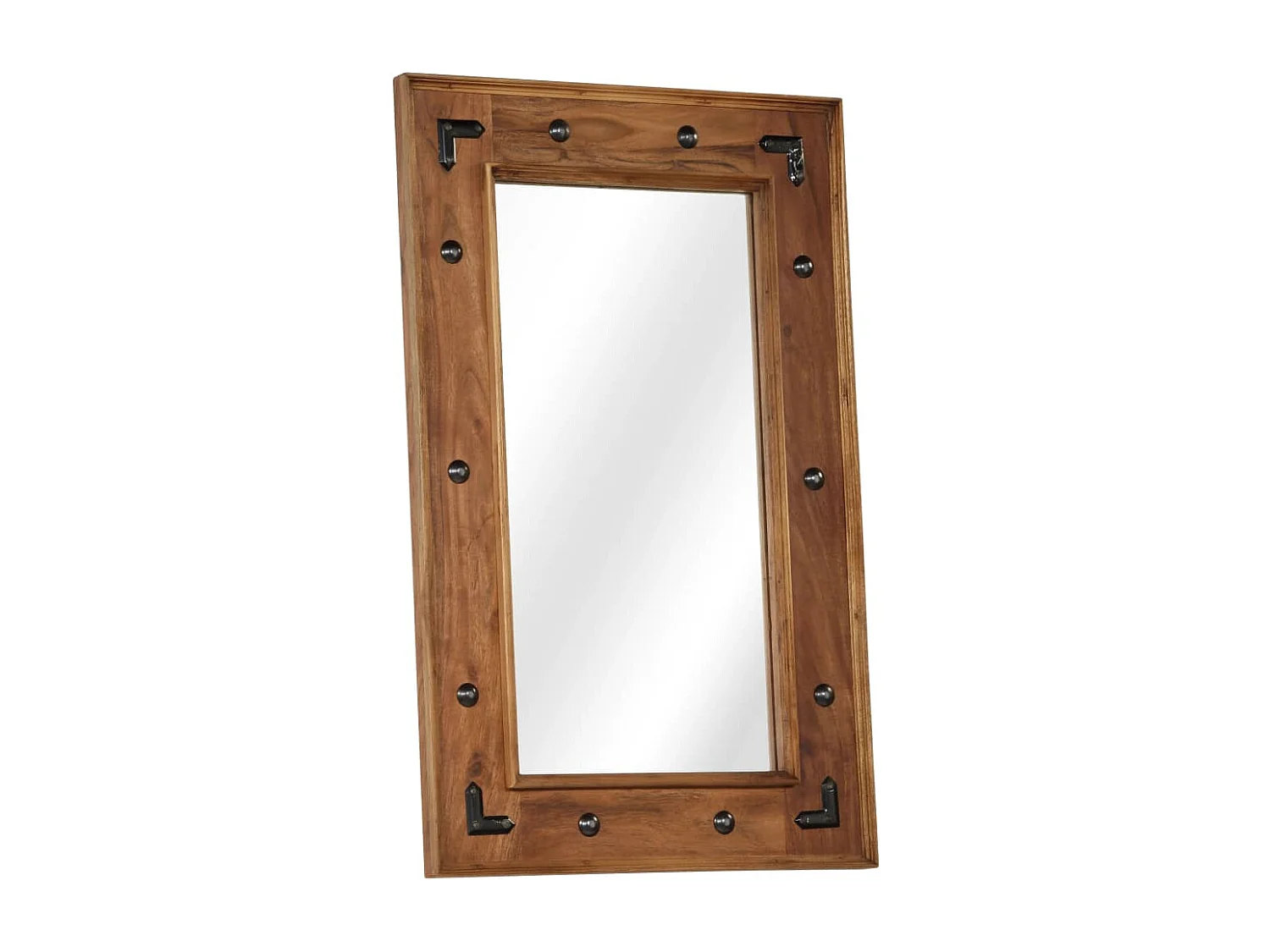 Miroir Bois d'acacia massif 50 x 80 cm
