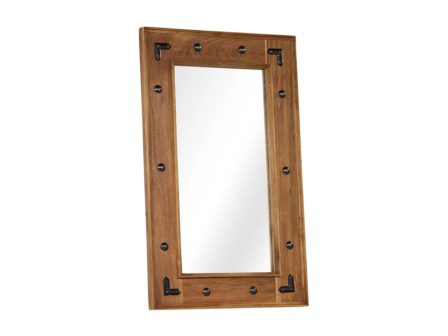 Miroir Bois d'acacia massif 50 x 80 cm