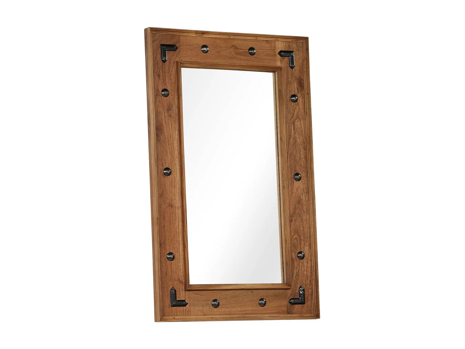 Miroir Bois d'acacia massif 50 x 80 cm