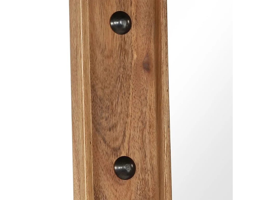 Specchio in Legno Massello di Acacia 50x80 cm