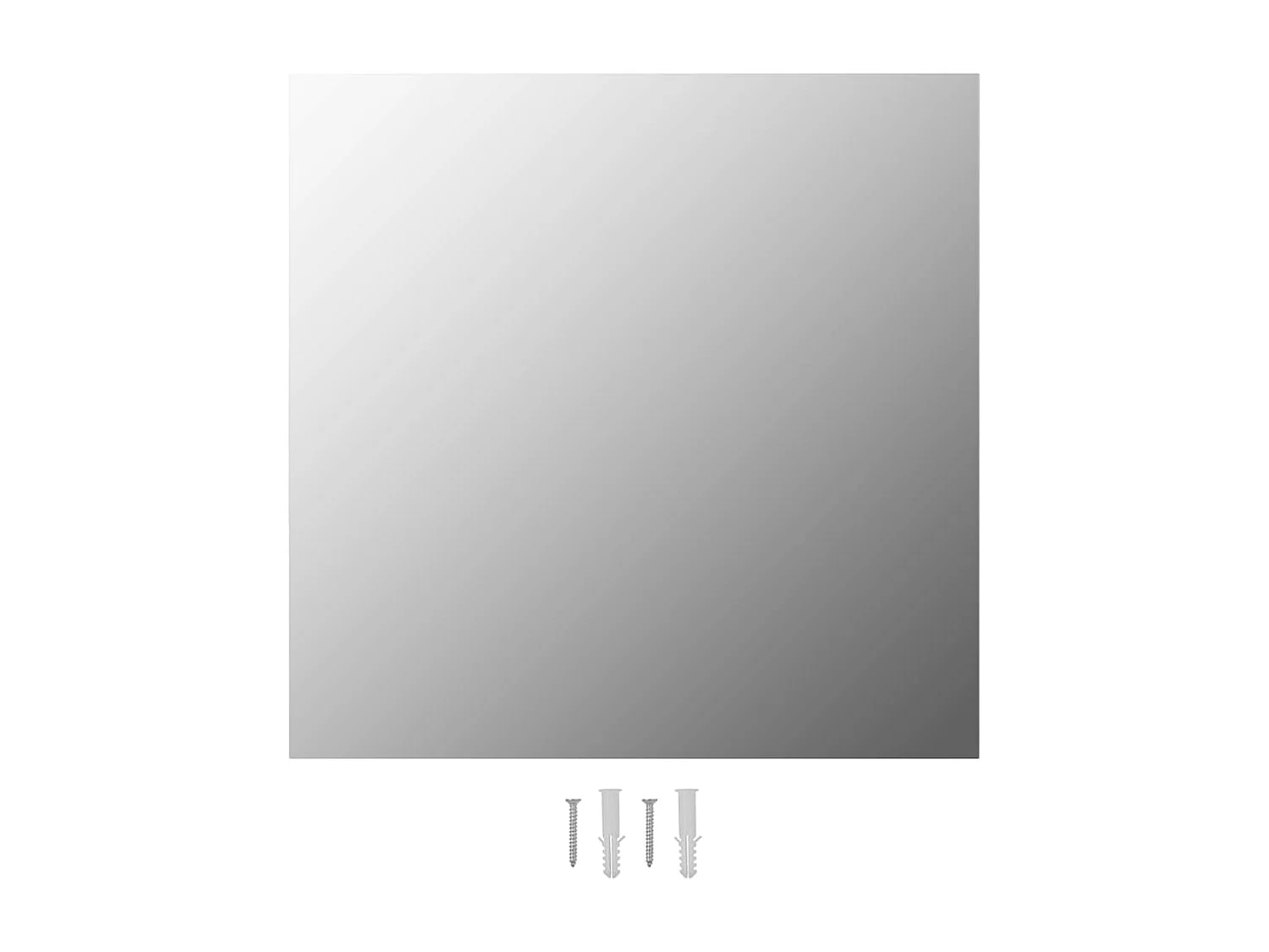 Wandspiegel mit LED-Beleuchtung Quadratisch Glas