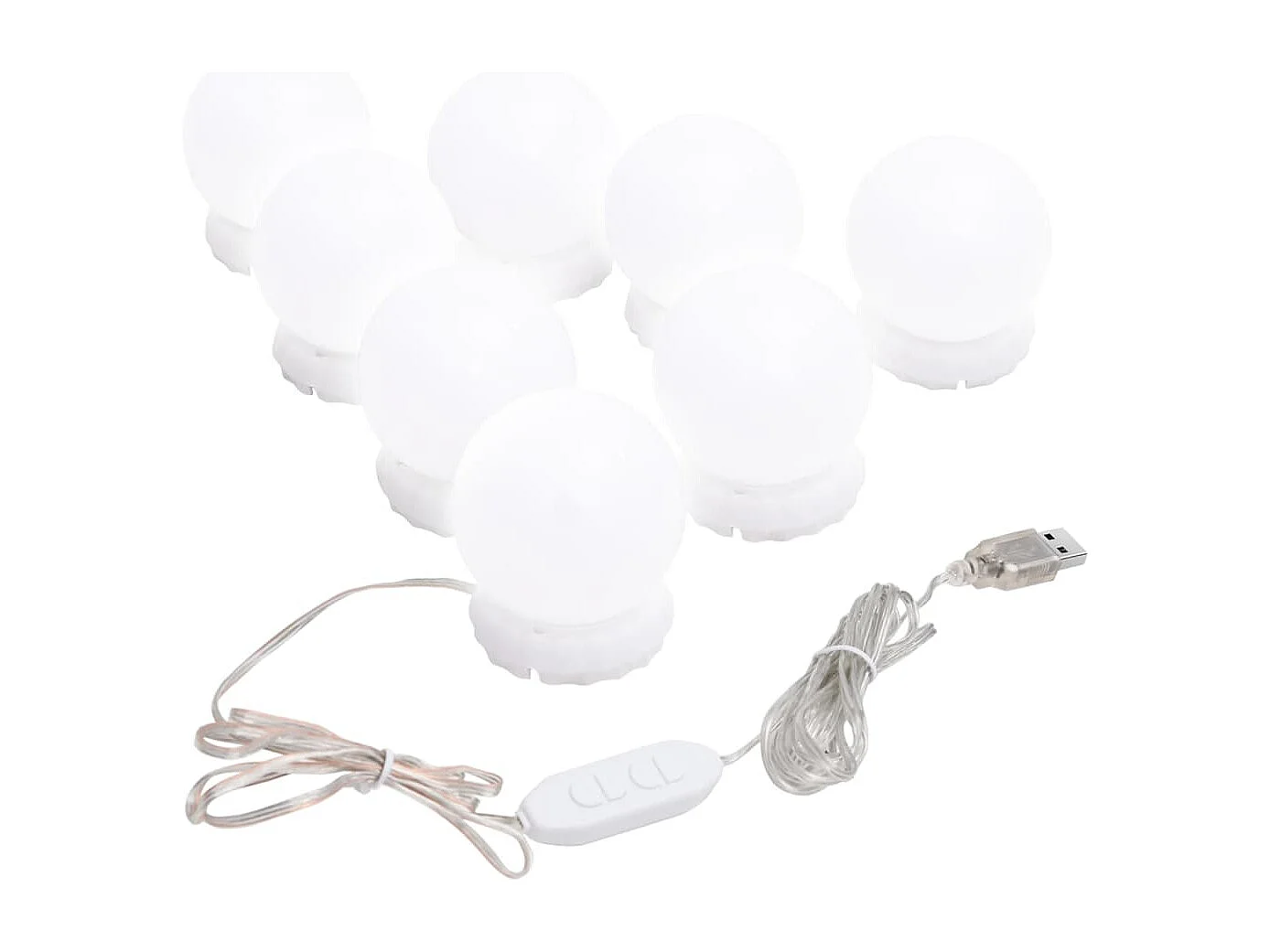 Wandspiegel mit LED-Beleuchtung Quadratisch Glas