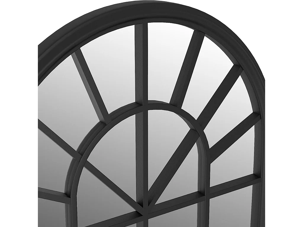 Specchio Nero 90x45 cm Ferro per Uso Interno