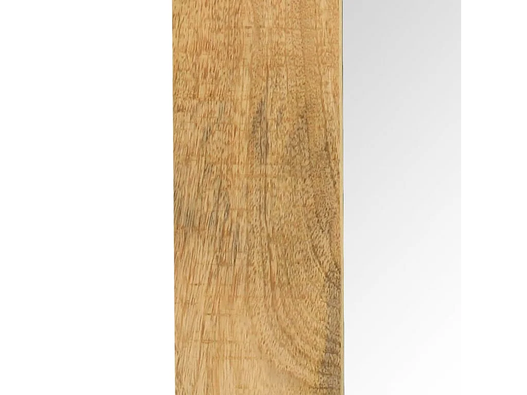 Espejo de madera maciza de mango 50x50 cm