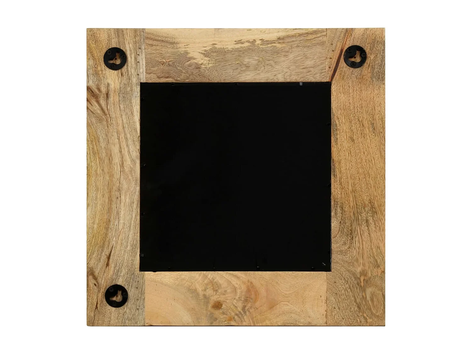 Espejo de madera maciza de mango 50x50 cm