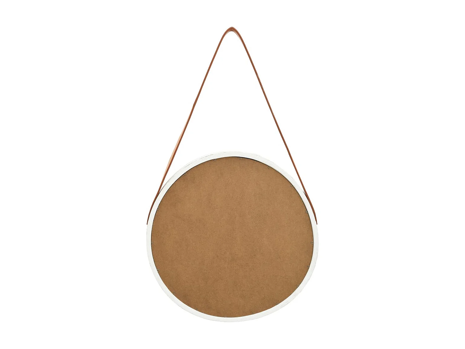 Specchio da Parete con Cinghia 40 cm Bianco