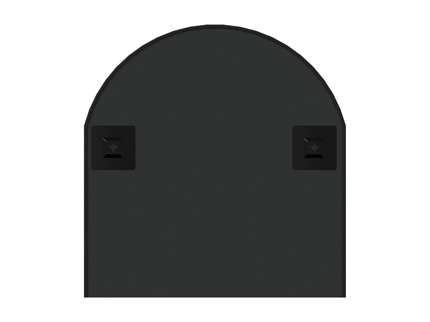 Specchio da Parete Nero 90x40 cm Ovale