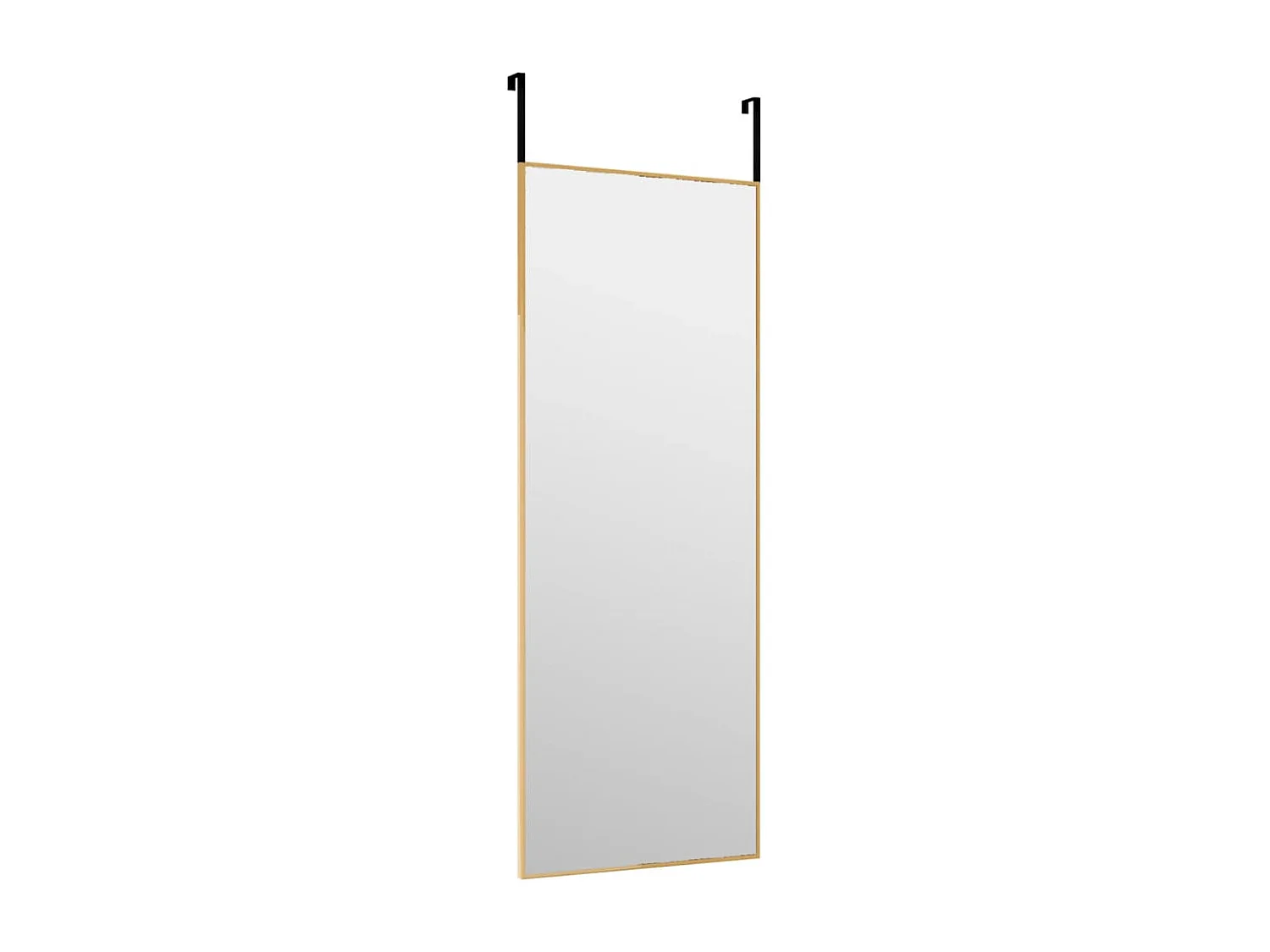 Miroir de porte Doré 30x80 cm Verre et aluminium