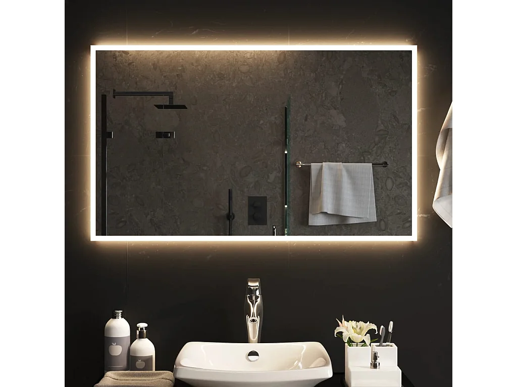 Specchio da Bagno con Luci LED 60x100 cm