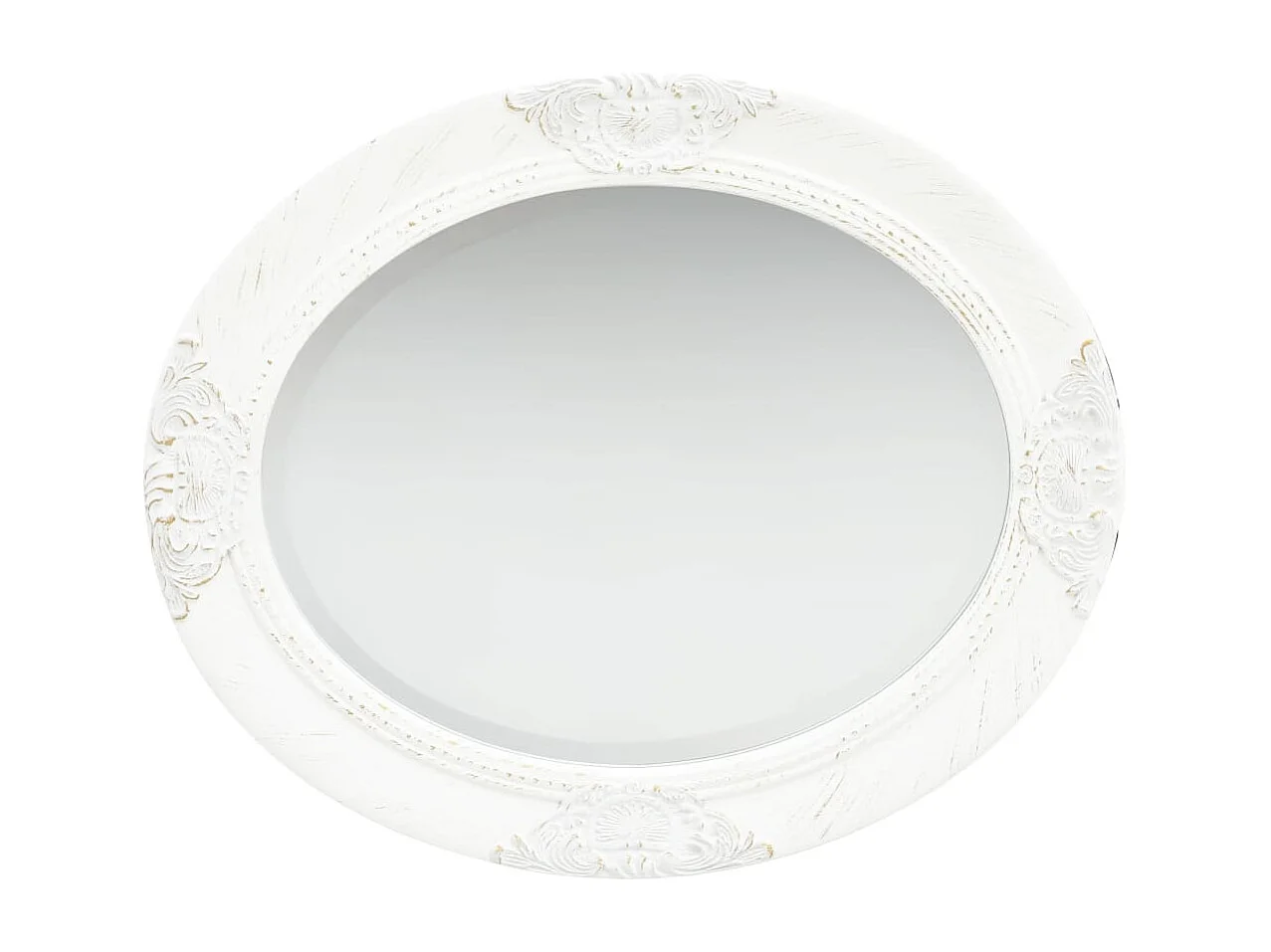 Espelho de parede estilo barroco 50x60 cm branco