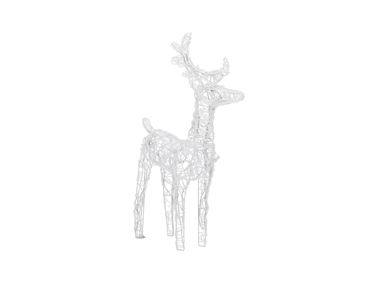Weihnachts-Rentier, 4 Stück, 160 LEDs, warmweißes Acryl