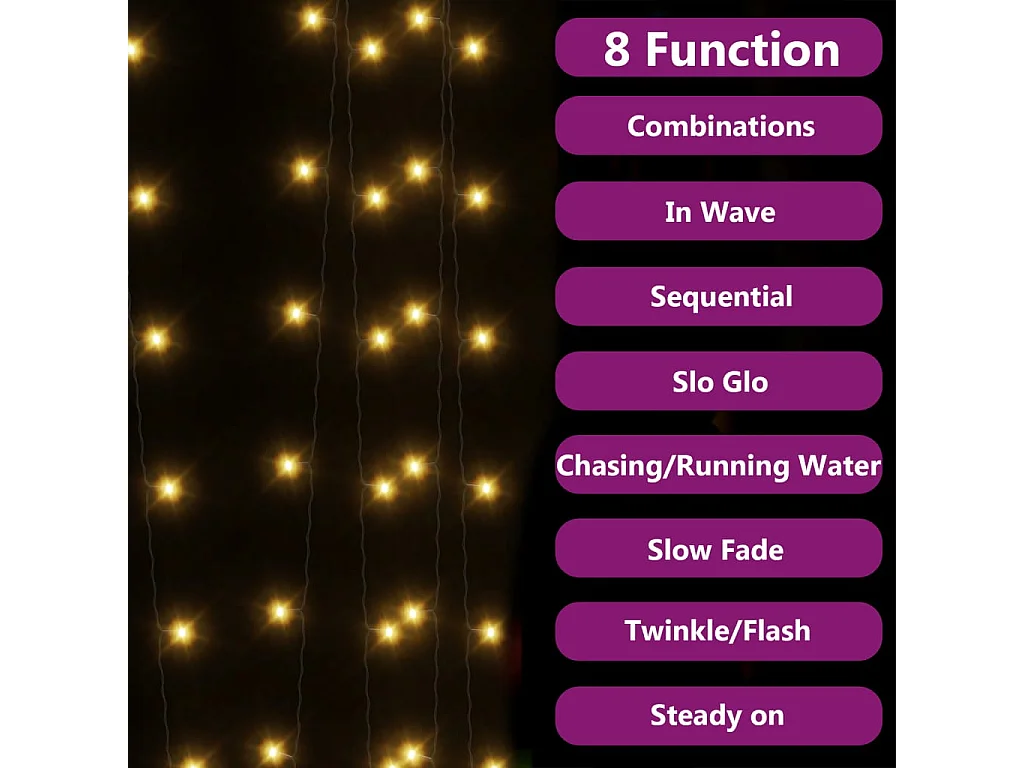 Lampes solaires 2 pcs 2x200 LED Blanc chaud Intérieur Extérieur