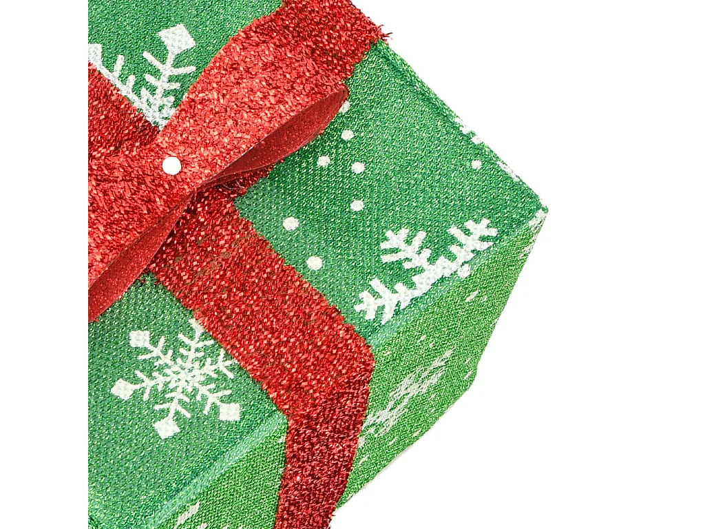 Scatole natalizie luminose 3 pz. 64 LED bianco caldo