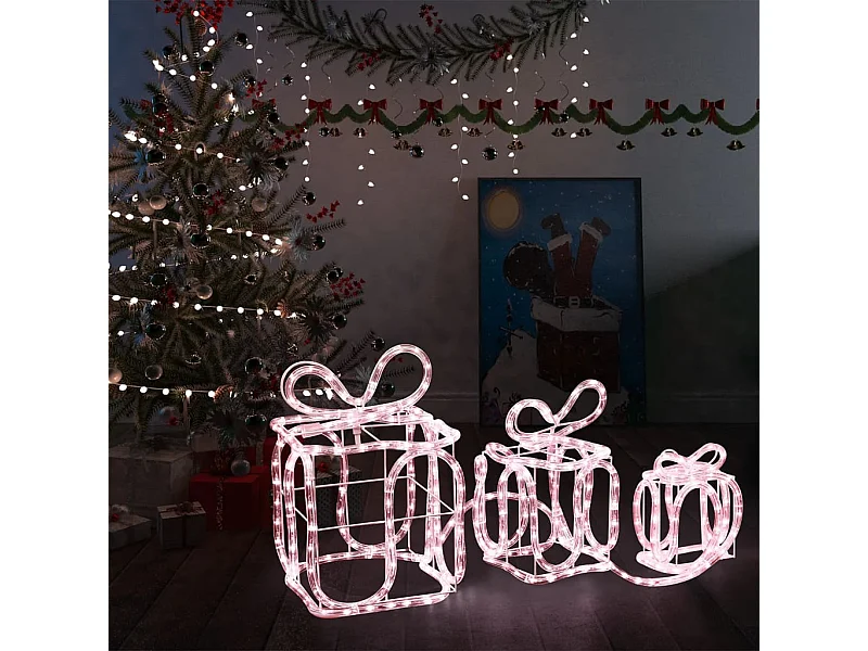 Decoração de Natal com 180 LEDs para interior e exterior