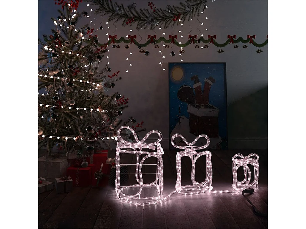 Decoração de Natal com 180 LEDs para interior e exterior