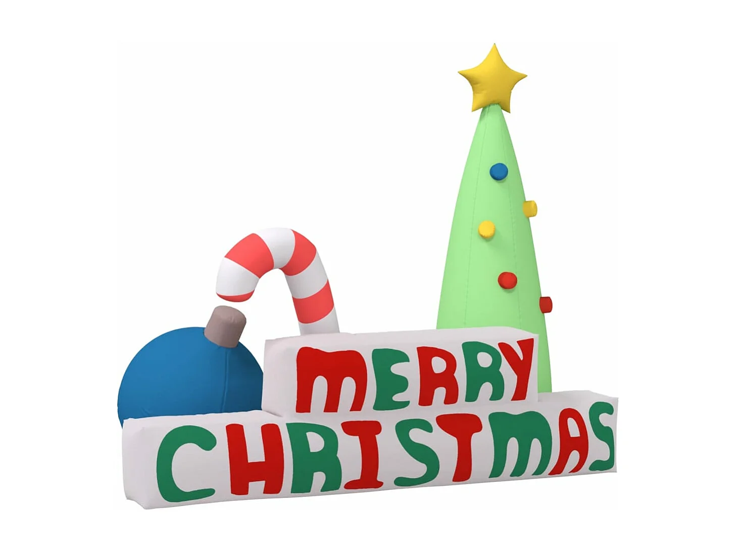 Decoração inflável de Feliz Natal com LED 197 cm