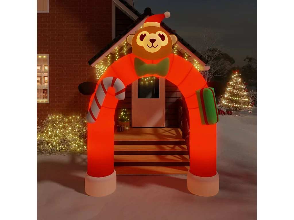 Porte voûtée gonflable de Noël avec LED 380 cm