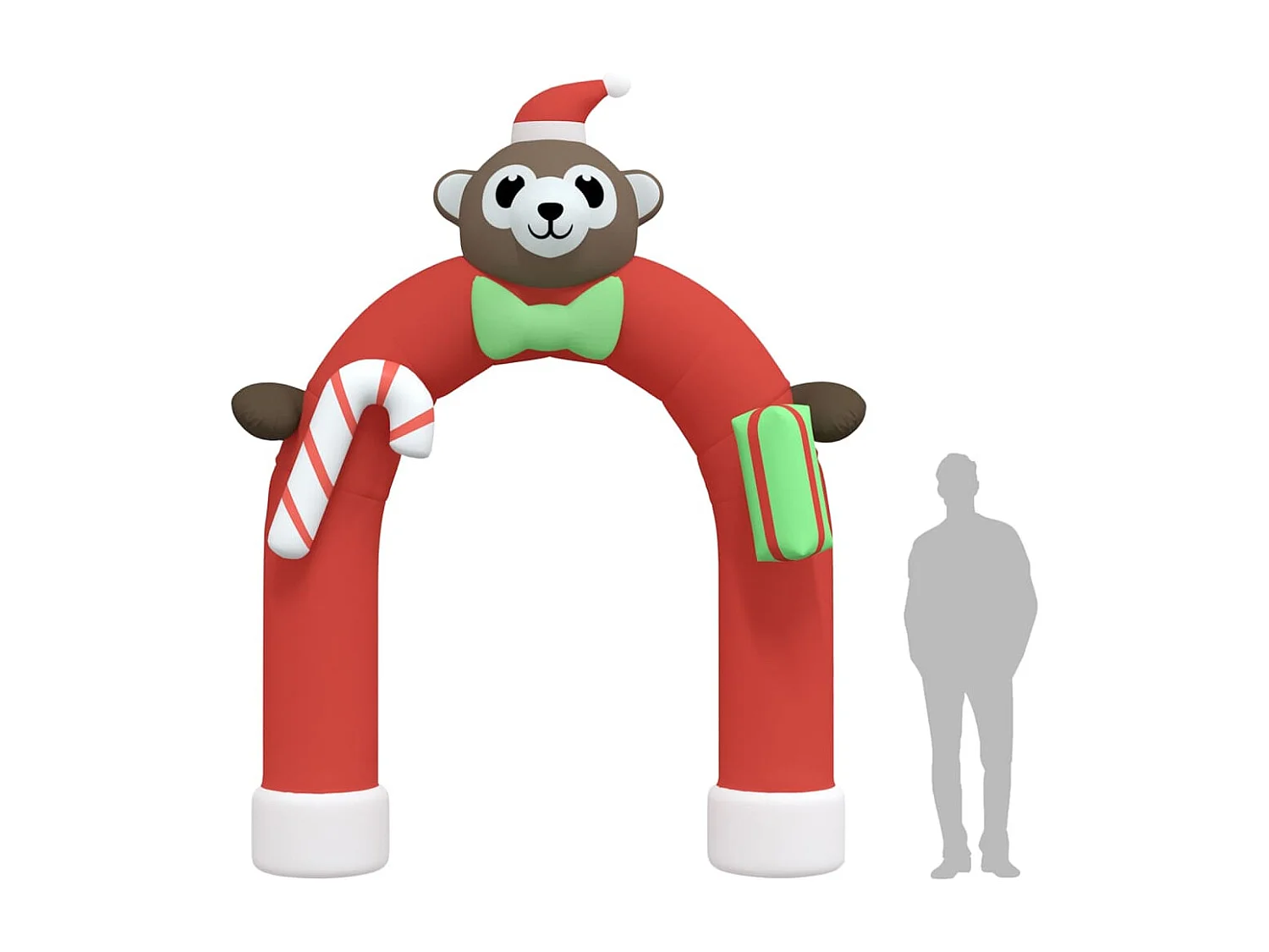 Porte voûtée gonflable de Noël avec LED 380 cm