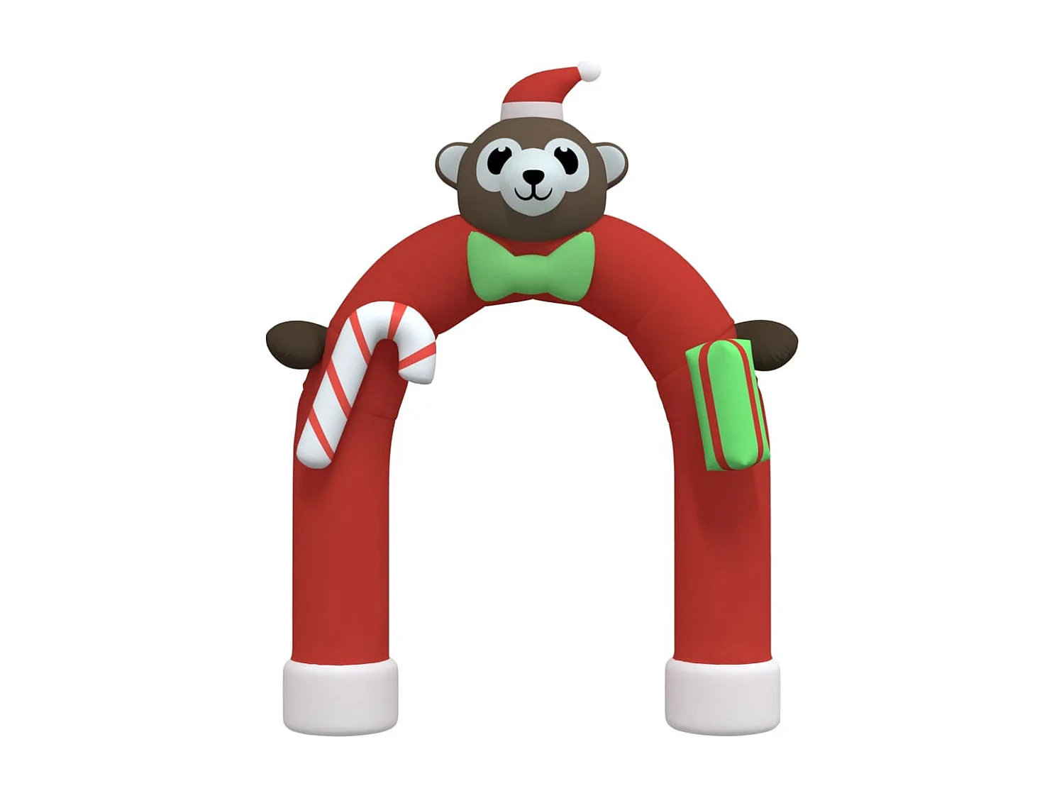 Aufblasbare Weihnachtsbogentür mit LED 380 cm