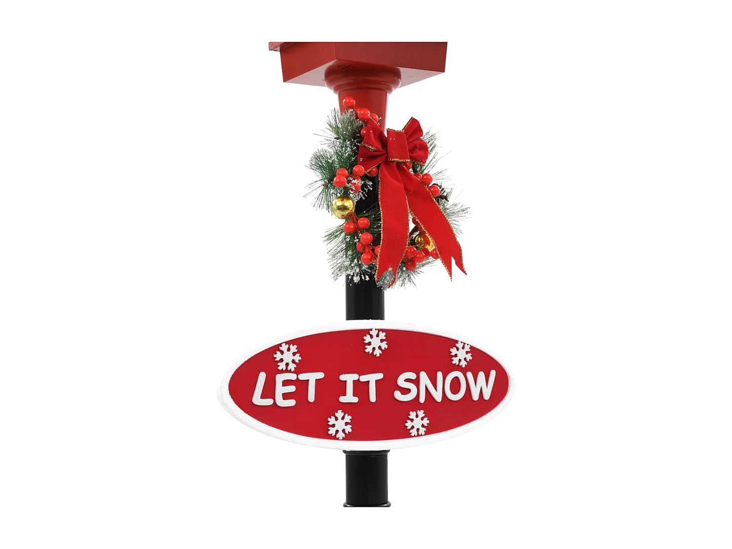 Lampada da terra natalizia con Babbo Natale LED 180 cm