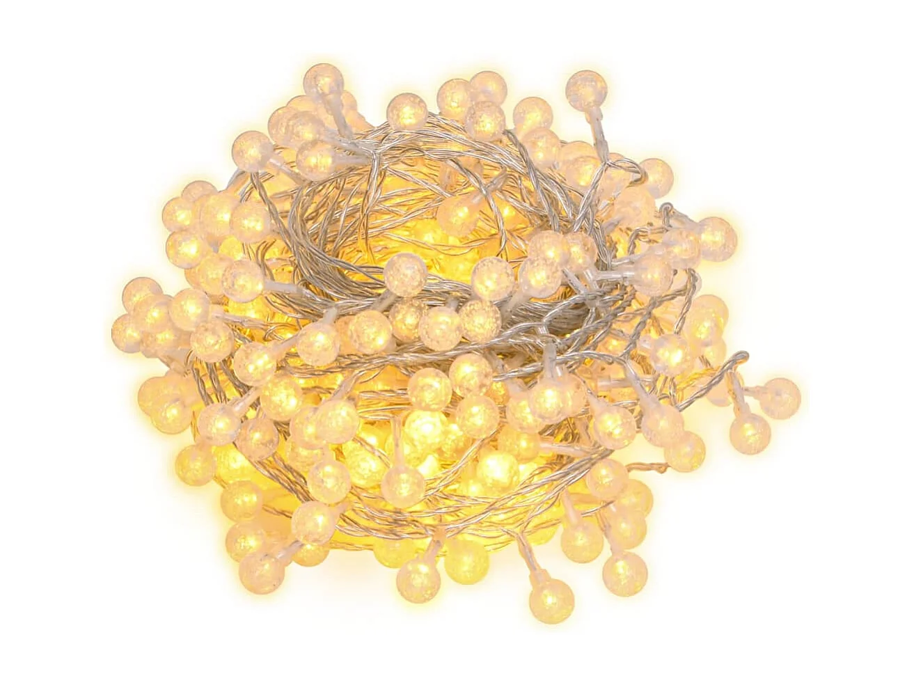 Globus-Lichterkette 40 m, 400 warmweiße LEDs, 8 Funktionen