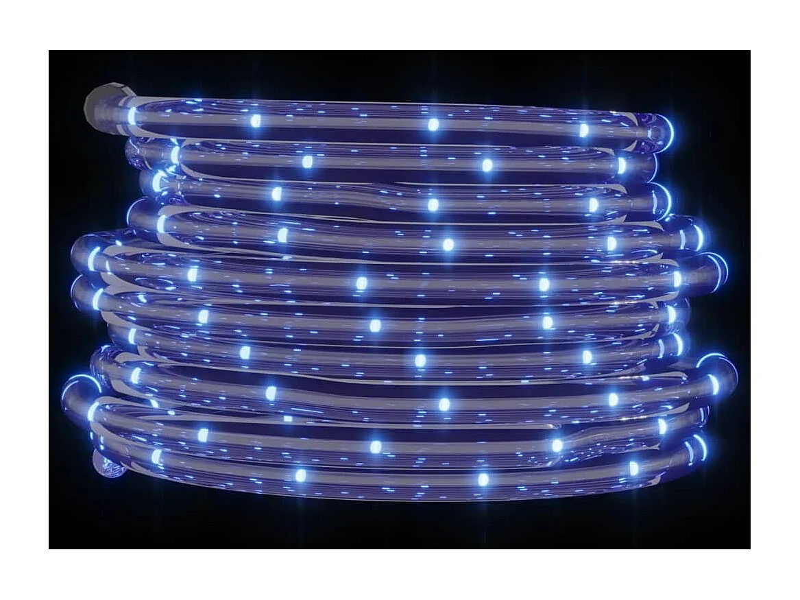 Cavo luminoso con 240 LED bianco freddo 10 m PVC