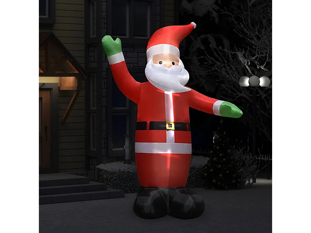 Babbo Natale Gonfiabile con Decorazione Natalizia a LED IP44 3 m