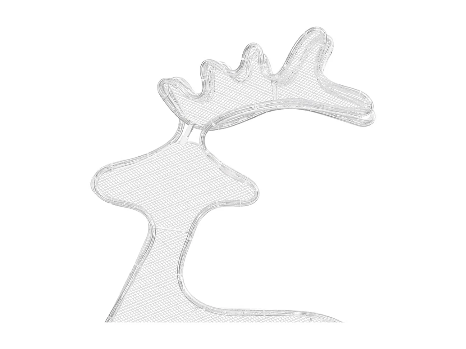 Décoration de Noël de renne avec maille 306 LED 60x24x89 cm