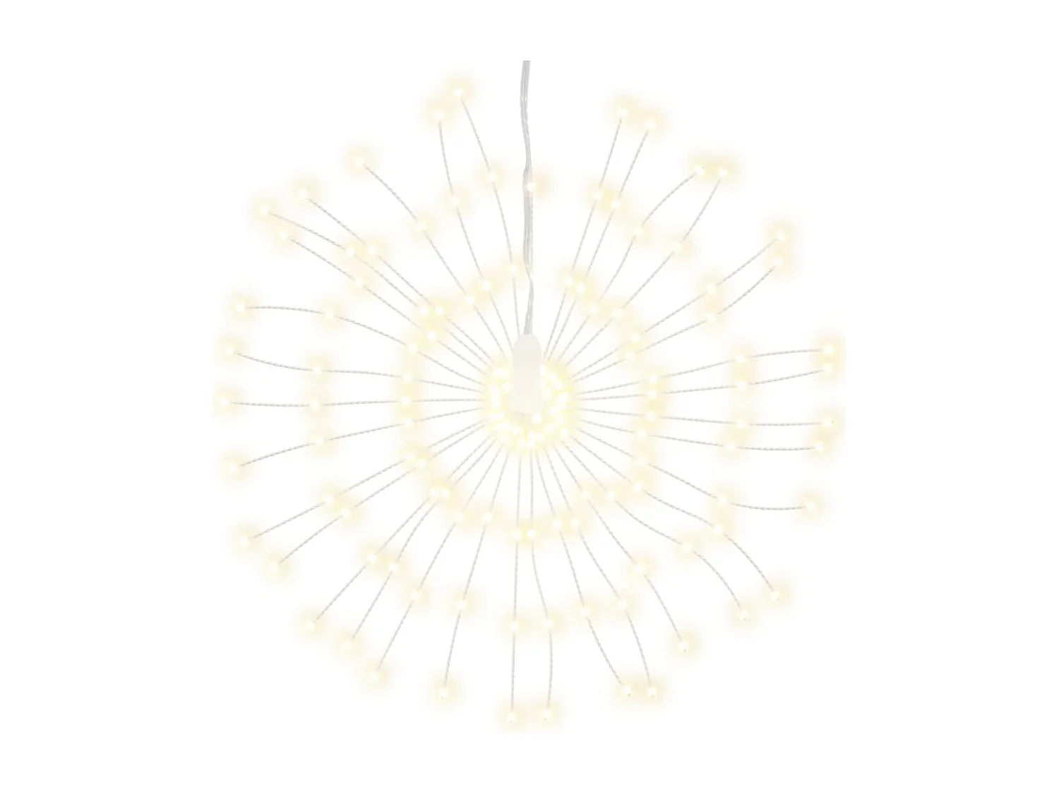 Estrela de Natal brilhante 140 LED 8 peças branco quente 17 cm