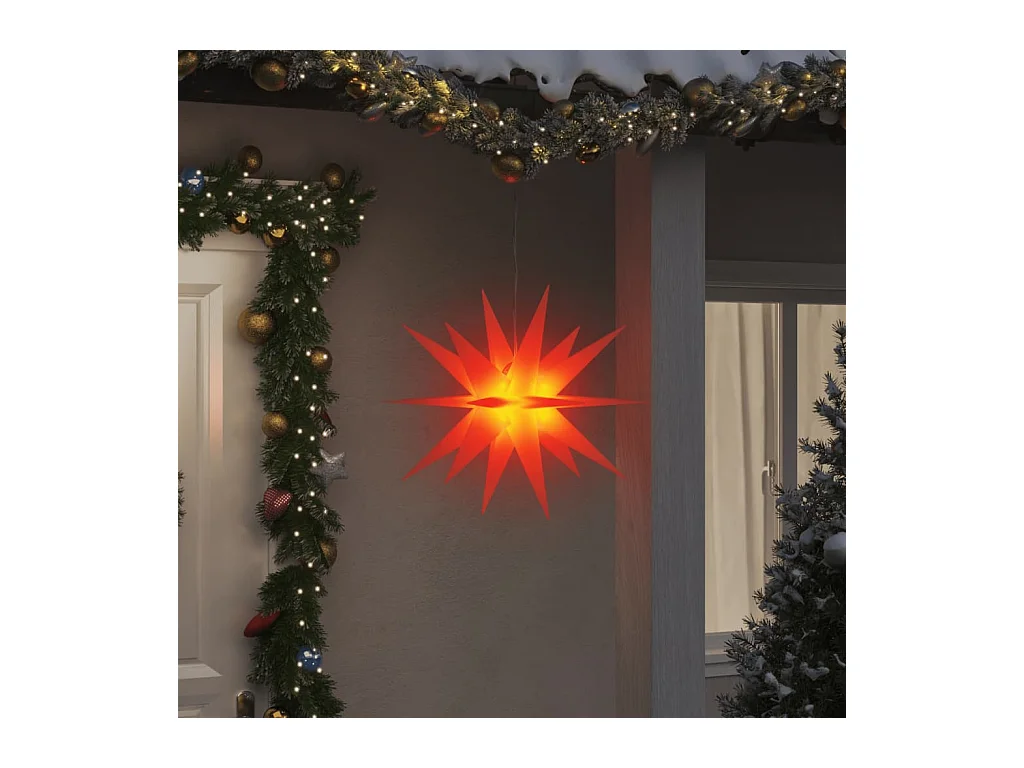 Luce natalizia con LED rossa pieghevole 57 cm
