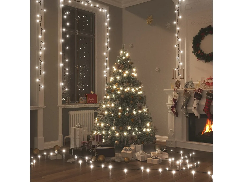 Guirlande lumineuse 2000LED Intérieur/ex. 200m IP44 Blanc froid