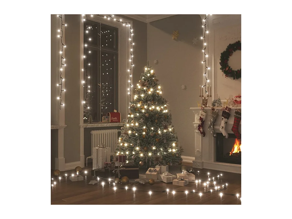 Guirlande lumineuse 2000LED Intérieur/ex. 200m IP44 Blanc froid