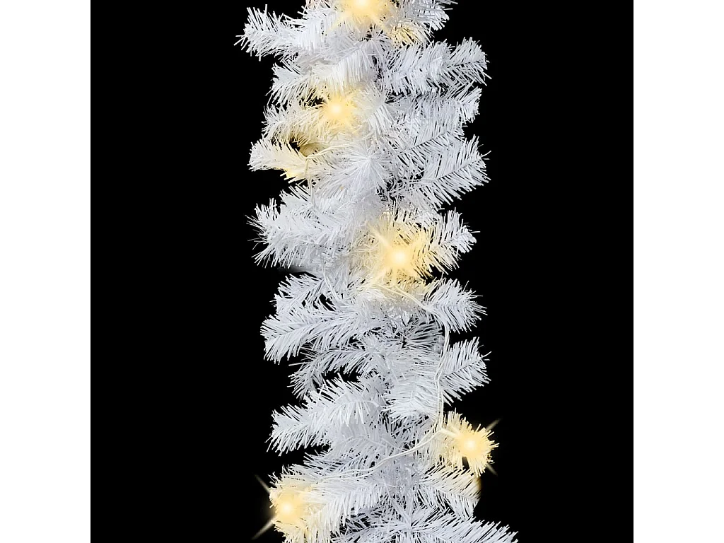 Guirlande de Noël avec lumières LED 10 m Blanc