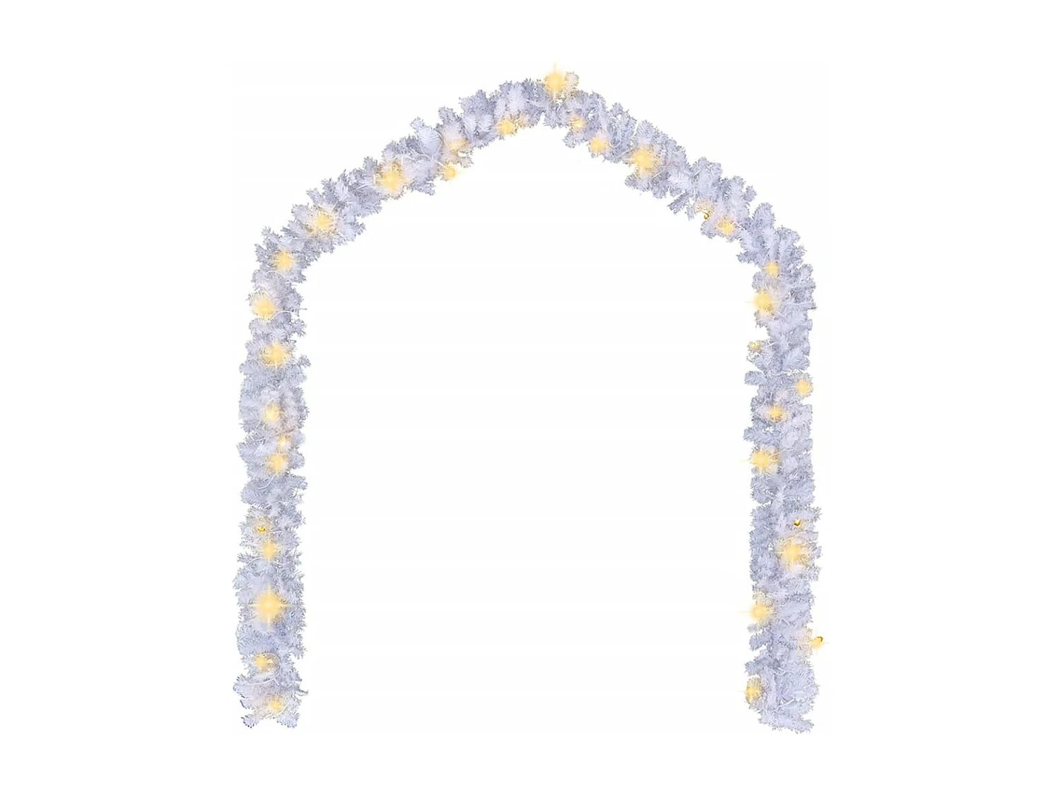 Guirnalda navideña con luces LED 10 m Blanco