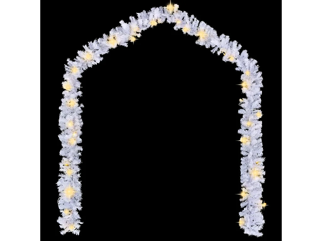 Guirnalda navideña con luces LED 10 m Blanco