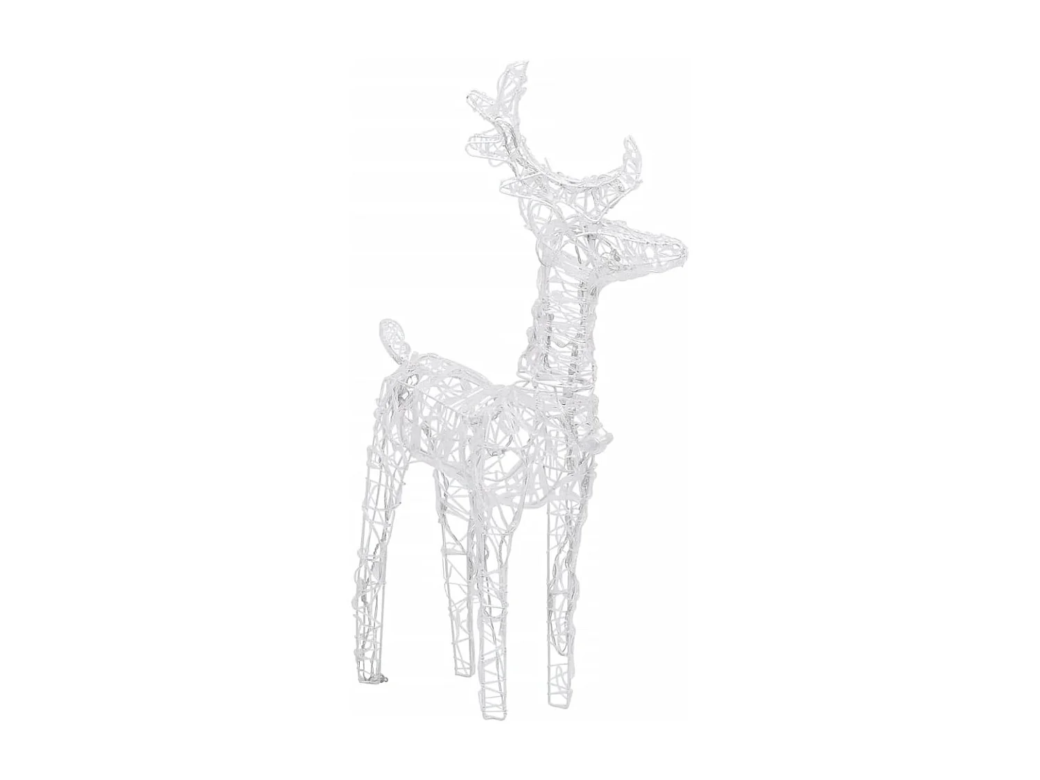 Rennes de Noël 4 pcs 160 LED Blanc froid Acrylique